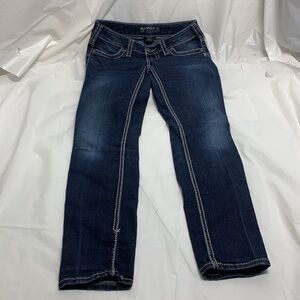 WOMEN’S Silver Blue Suki Jegging Low Rise Size 26